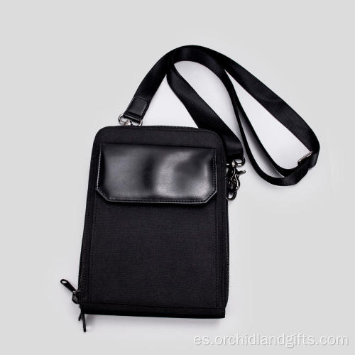 Bolsa de mensajero negro para hombres